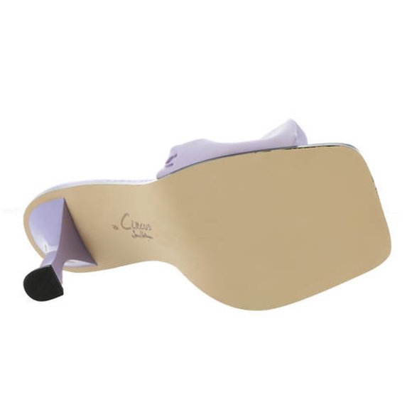 Sam Edelman Circus in Wild Orchid Slade Ruffled Heel Square Toe Sandals Shoes 10 - Picture 6 of 6